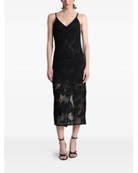 Blumarine - Embellished Lace Midi Dress - Lyst
