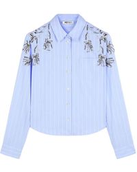 Ports 1961 - Striped Embellished Shirt - Lyst