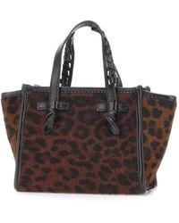 MARCELLA CLUB - Miss Marcella Animal-Print Leather Shoulder Bag - Lyst