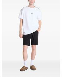 HUGO - Noah Logo-Print Tape-Detail T-Shirt - Lyst