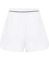 Brunello Cucinelli - Stripe-Detail Relaxed-Fit Shorts - Lyst