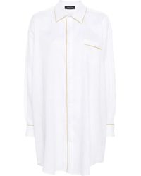 Fabiana Filippi - Contrast-Trim Linen Shirt - Lyst