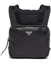 Prada Men's Large Saffiano Leather Square Backpack
