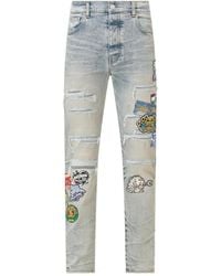 Amiri - Jean Slim À Patch - Lyst