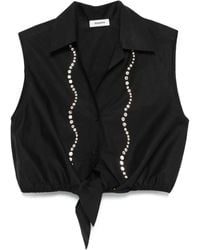 Sandro - Crystal-Embellished Top - Lyst