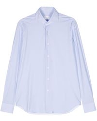 Xacus - Textured Long-sleeved Shirt - Lyst