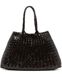 Dragon Diffusion - Small Santa Croce Woven Leather Tote Bag - Lyst