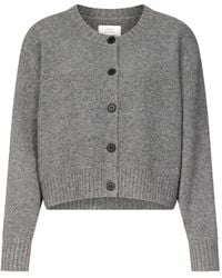 Loulou de Saison - Remus Ribbed-Knit Cropped Cardigan - Lyst
