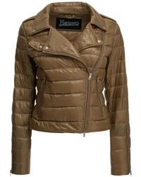Herno - Giacca Biker Trapuntata - Lyst
