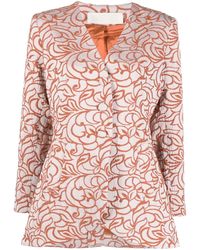 D'Estree - Bridget Jacquard Single-Breasted Jacket - Lyst