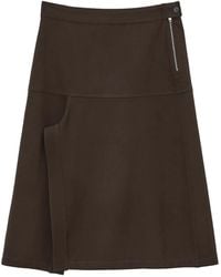 Lemaire - Asymmetrical Wrapover Skirt - Lyst