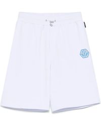Philipp Plein - Short De Sport À Logo Imprimé - Lyst