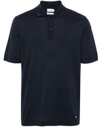 Calvin Klein - Rubberised-Logo Knitted Polo Shirt - Lyst