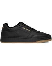 Saint Laurent - Sl/61 Leren Sneakers Met Logo - Lyst