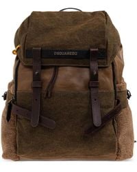 DSquared² - Canadian Rucksack mit Lederbesatz - Lyst