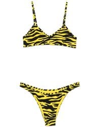 The Attico - Tiger Print Bikini - Lyst