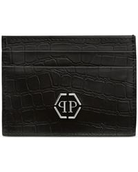 Philipp Plein - Crocodile-Effect Card Holder - Lyst
