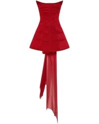 Blumarine - Strapless Mini Dress - Lyst