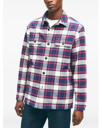 Brooks Brothers - Plaid Pocket Cotton Overshirt - Lyst