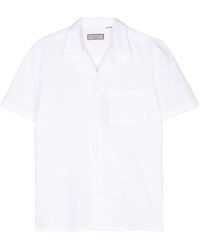 Canali - Seersucker Short-sleeve Shirt - Lyst