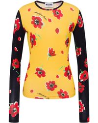 Moschino - Floral-Print T-Shirt - Lyst
