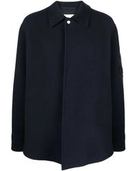 Jil Sander - Logo-Jacquard Virgin Wool Shirt Jacket - Lyst
