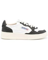 Autry - Logo-Patch Leather Sneakers - Lyst