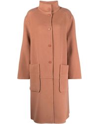 See By Chloé - Funnel-neck Wool Coat - Lyst