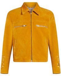 Etro - Pegaso-embroidered Suede Jacket - Lyst