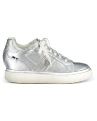 U.S. POLO ASSN. - Angie Metallic Lace-Up Sneakers - Lyst