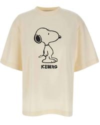 Iceberg - T-Shirt Snoopy Con Stampa - Lyst