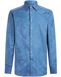 Etro - Jacquard-Print Cotton Shirt - Lyst