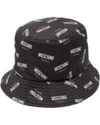 Moschino - Logo Print Bucket Hat - Lyst