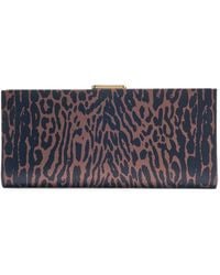 Carolina Herrera - Pats Leopard-Print Clutch Bag - Lyst
