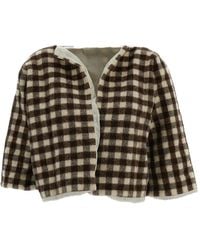 Daniela Gregis - T Gingham-Check Wool Jacket - Lyst