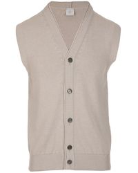 Eleventy - V-Neck Buttoned Gilet - Lyst