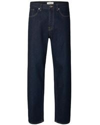 SELECTED - Dark- Trousers - Lyst