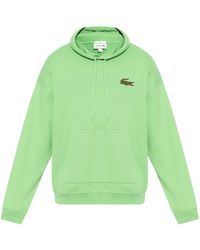 Lacoste - Logo-Appliqué Hoodie - Lyst