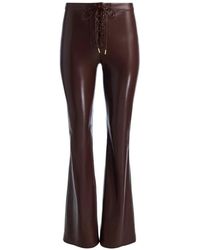 Alice + Olivia - Ravyn Lace-Up Bootcut Trousers - Lyst