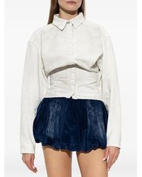 DIESEL - Logo-Plaque Denim Shirt - Lyst