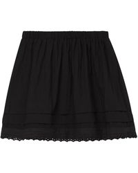 B+ AB - Falda Con Dobladillo Bordado - Lyst