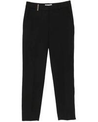 Peserico - Belt-Loop Slim-Fit Trousers - Lyst