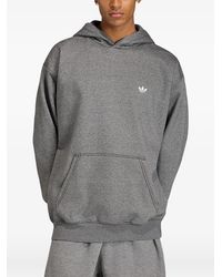 adidas - Logo-Embroidered Loose-Fit Hoodie - Lyst