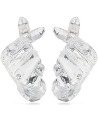 Y. Project - Hand-shaped Transparent Earrings - Lyst