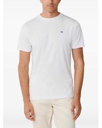 Hackett - T-Shirt Met Geborduurd Logo - Lyst