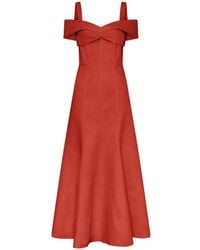 Nicholas - Ivana Off-Shoulder Midi Dress - Lyst