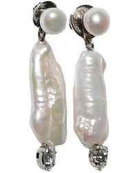 Simone Rocha - Pearl Crystal Earrings - Lyst