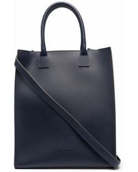 Woolrich - Embossed-Logo Leather Tote Bag - Lyst