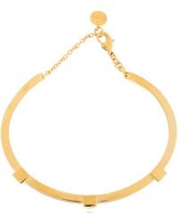 Fendi - Logo Bangle Bracelet - Lyst