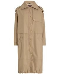High - Glisten Button-Up Parka - Lyst